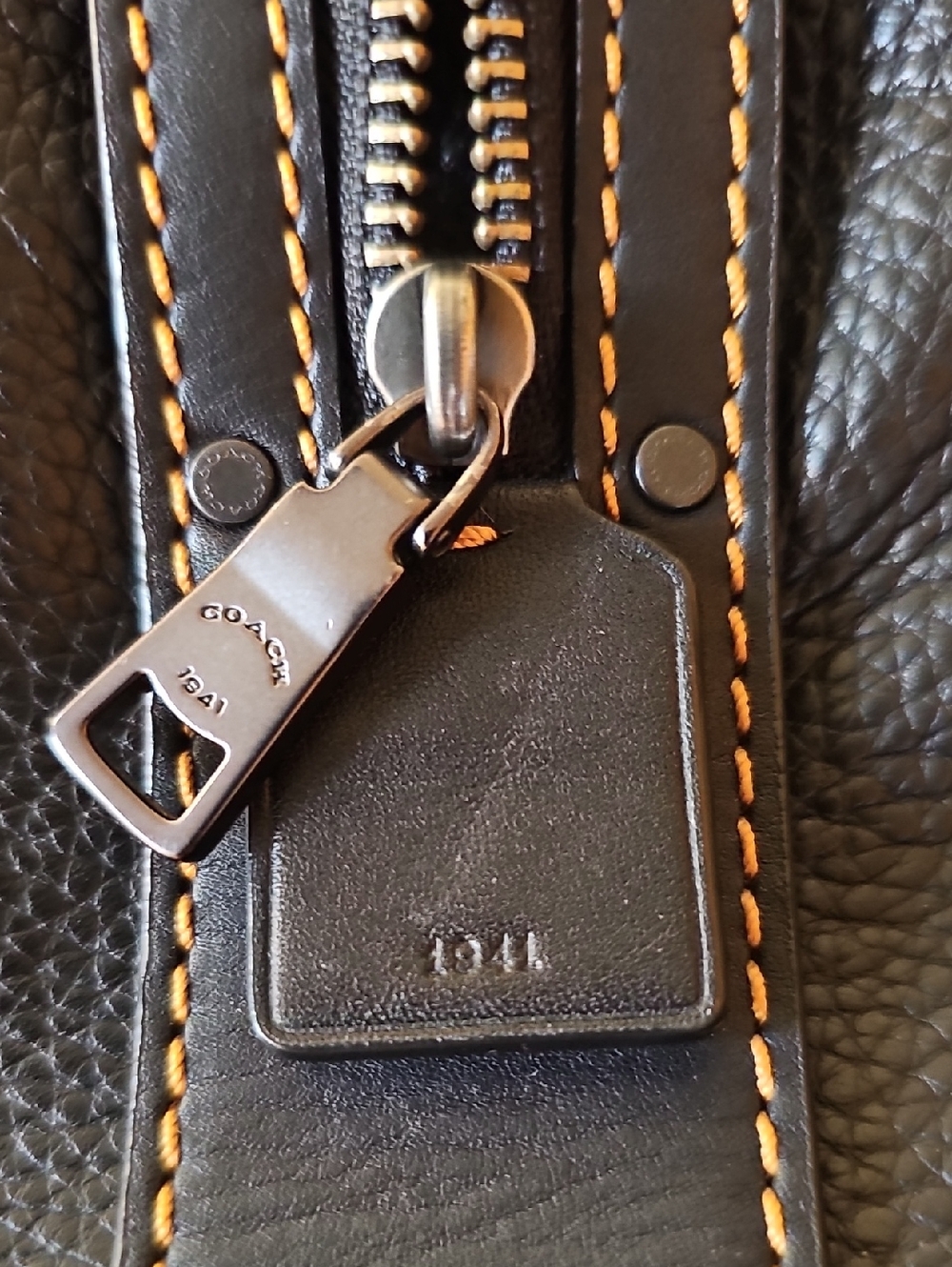 COACH 1941 Rogue Satchel Pebbled Leather Embellished Top Handle Custom Straps - Picture 8 of 9